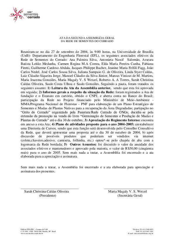Assembleia Geral Ordinária – Ata 02