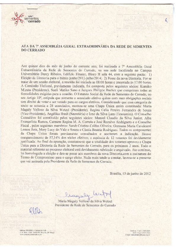 Assembleia Geral Extraordinária – Ata 07