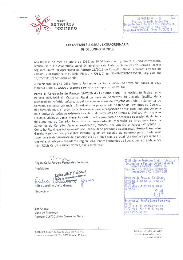 Assembleia Geral Extraordinária – Ata 11