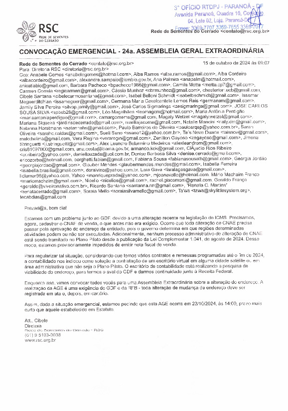 Assembleia Geral Extraordinária – Ata 24