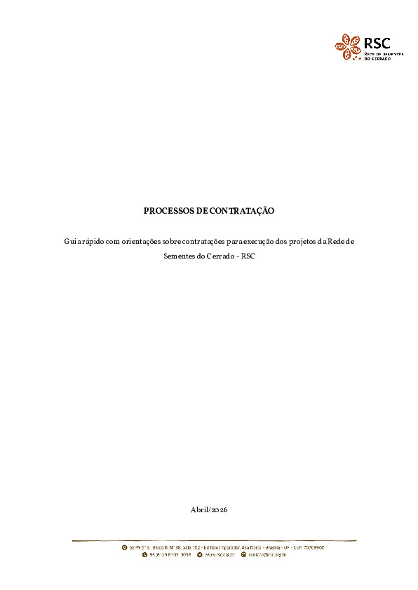 Guia de Contratações