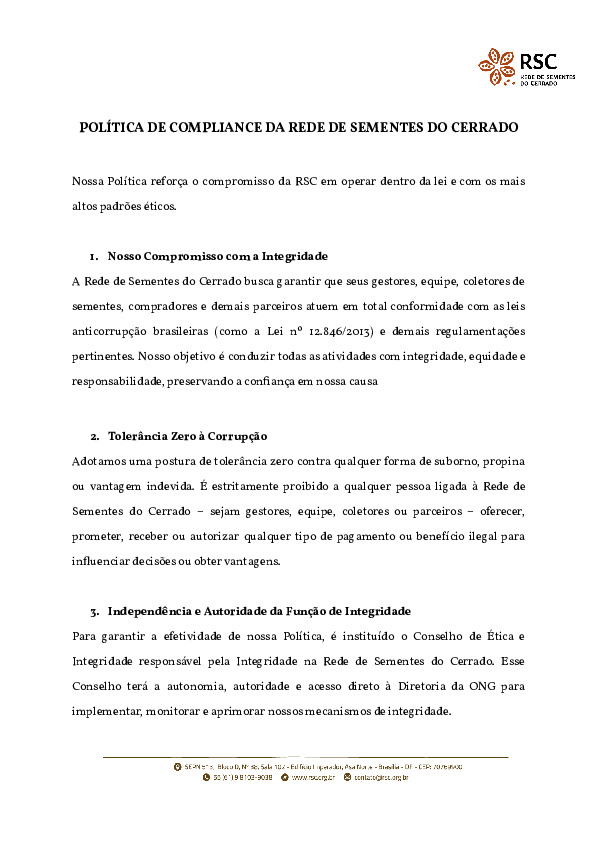 Política de Compilance
