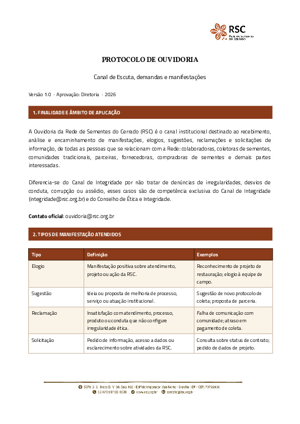 Protocolo de Ouvidoria